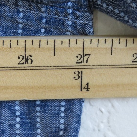 Old Navy* Men's Short Sleeve Button Down Curved Hem Pocket Stripe Shirt~ XXL - Picture 8 of 12